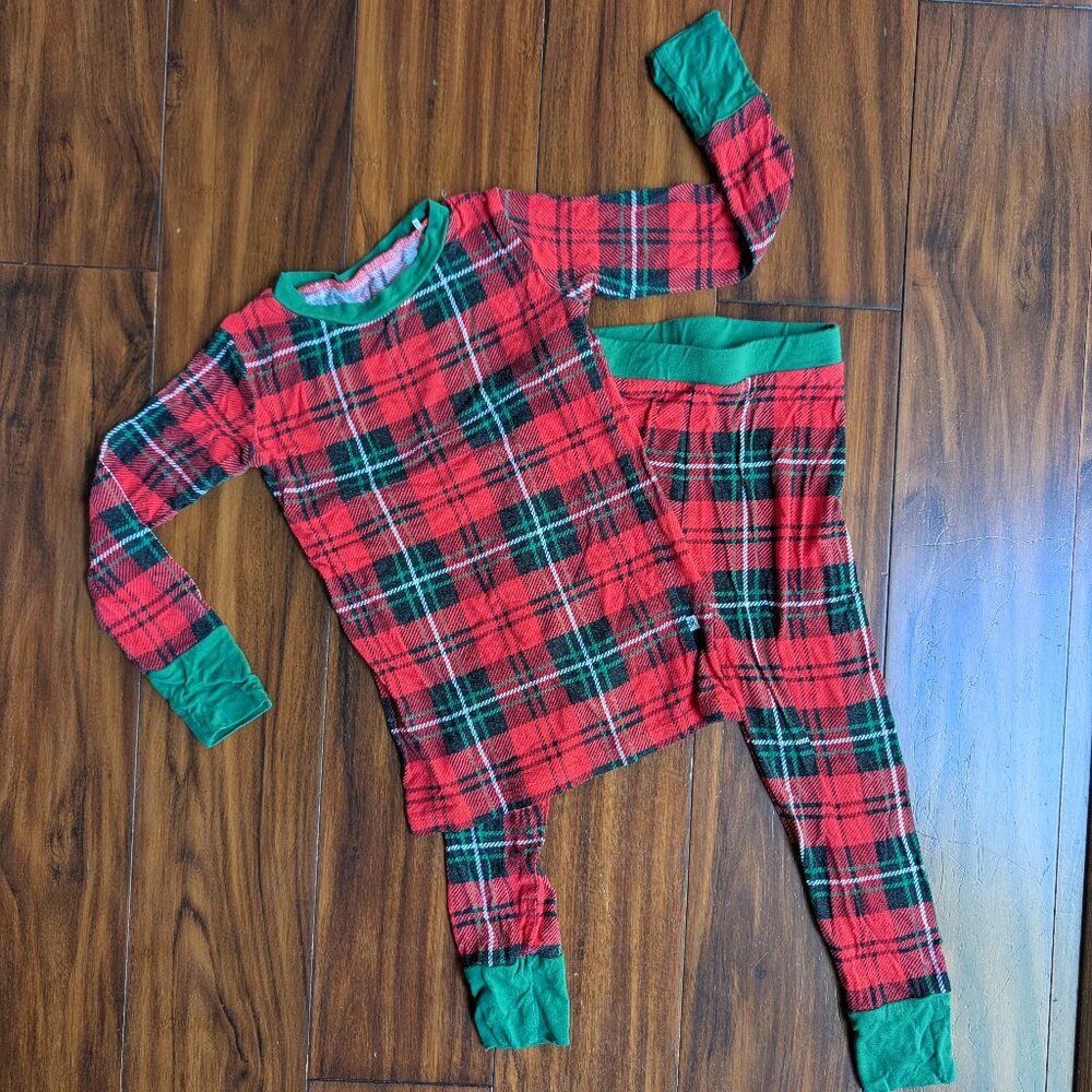 Bums & Roses Long Sleeve You Plaid Me at Hello 2 Piece Set, 4T GUC